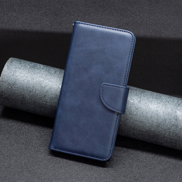 For iPhone 15 Pro Max Lambskin Texture Pure Color Flip Leather Phone Case(Blue) - HoMEdemic™ 