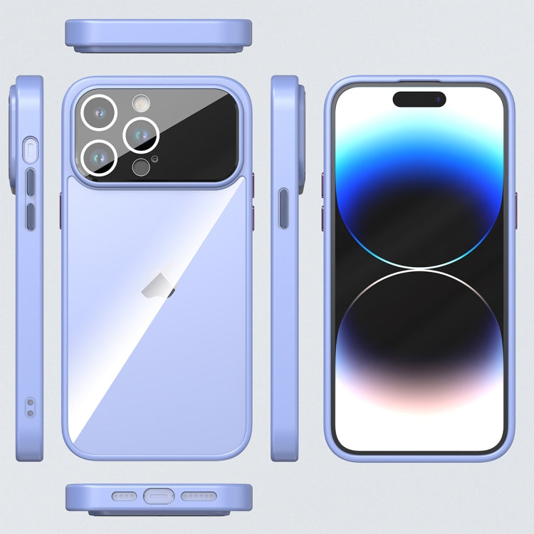 For iPhone 15 Pro Max Large Window Acrylic + TPU Phone Case(Grass Ash) - HoMEdemic™ 