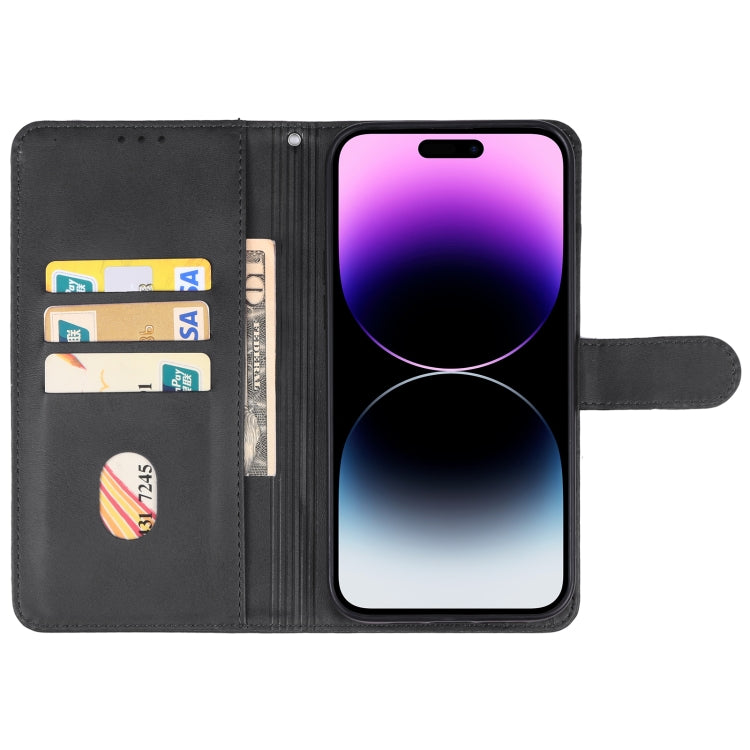For iPhone 15 Pro Max Leather Phone Case(Black) - HoMEdemic™ 