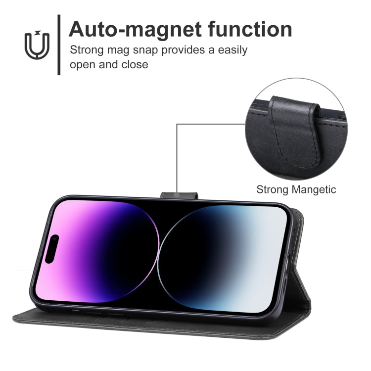 For iPhone 15 Pro Max Leather Phone Case(Black) - HoMEdemic™ 