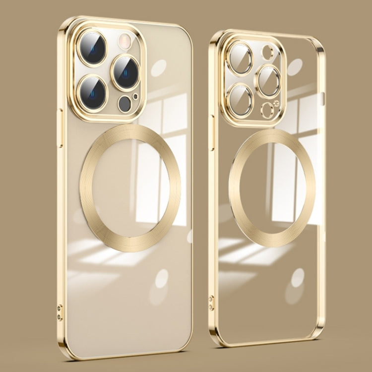 For iPhone 15 Pro Max Lens Protector MagSafe Electroplated Phone Case(Gold) - HoMEdemic™ 