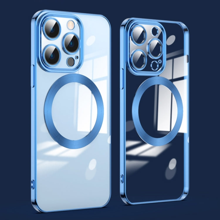For iPhone 15 Pro Max Lens Protector MagSafe Electroplated Phone Case(Navy Blue) - HoMEdemic™ 