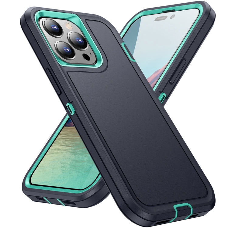 For iPhone 15 Pro Max Life Waterproof Rugged Phone Case(Dark Blue + Light Blue) - HoMEdemic™ 