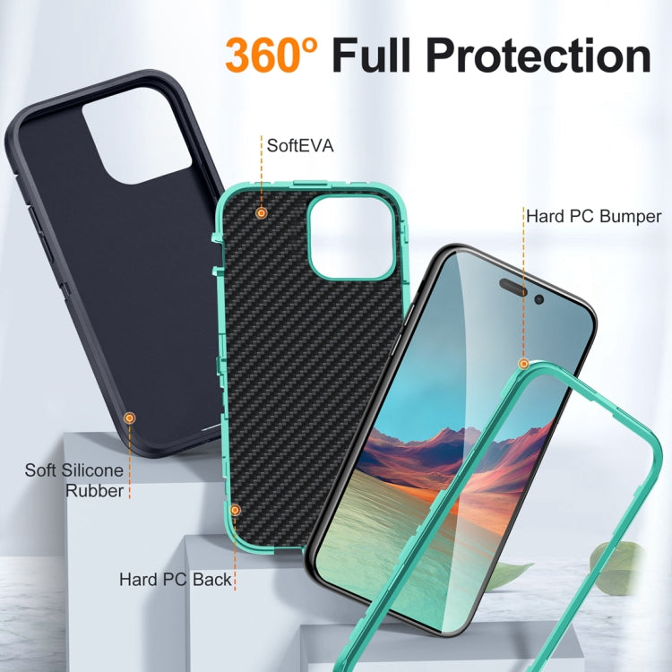 For iPhone 15 Pro Max Life Waterproof Rugged Phone Case(Dark Blue + Light Blue) - HoMEdemic™ 
