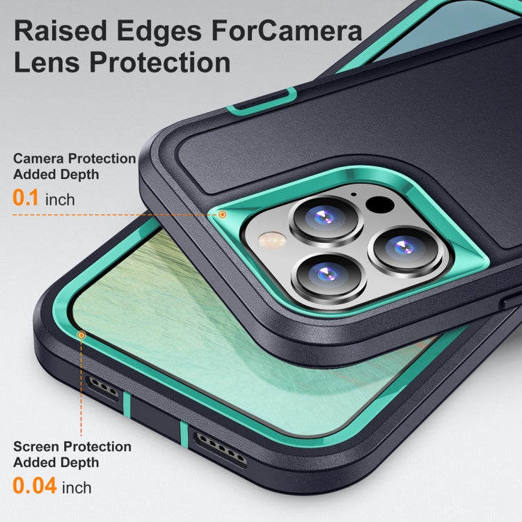 For iPhone 15 Pro Max Life Waterproof Rugged Phone Case(Dark Blue + Light Blue) - HoMEdemic™ 