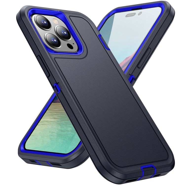 For iPhone 15 Pro Max Life Waterproof Rugged Phone Case(Dark Blue + Royal Blue) - HoMEdemic™ 