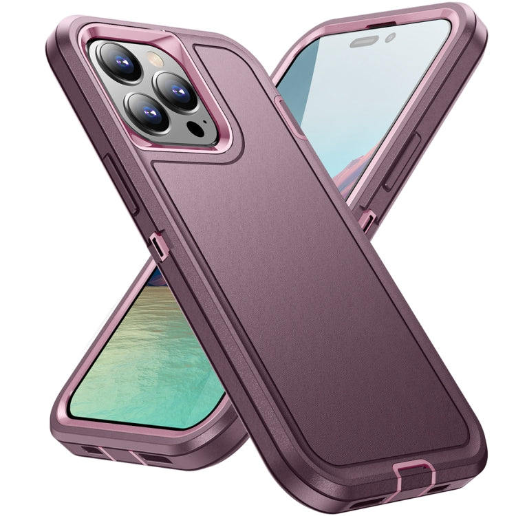 For iPhone 15 Pro Max Life Waterproof Rugged Phone Case(Purple + Pink) - HoMEdemic™ 