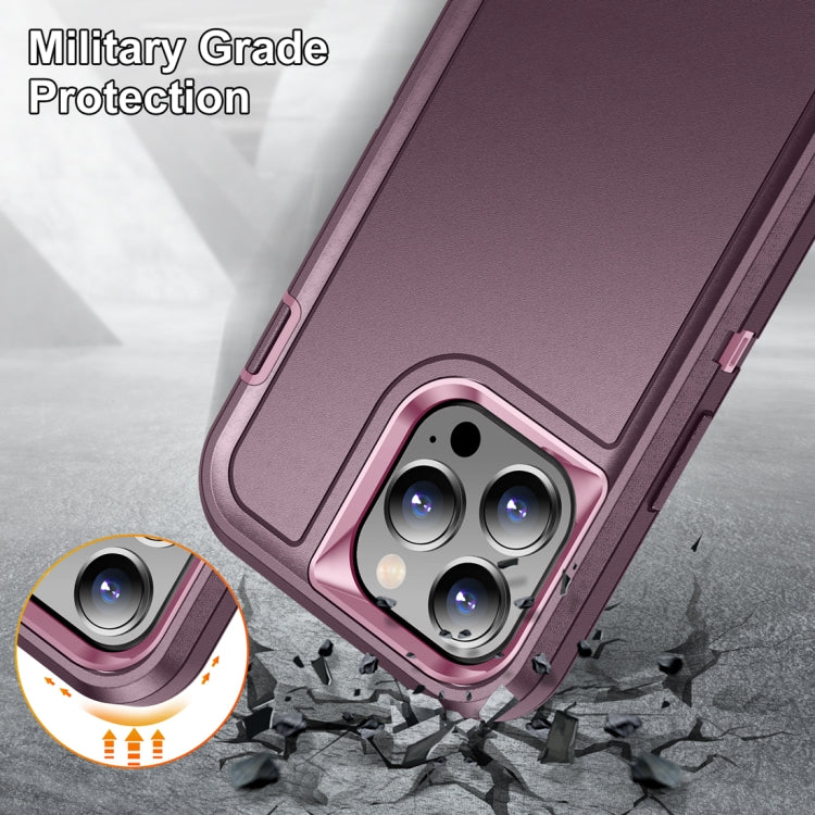 For iPhone 15 Pro Max Life Waterproof Rugged Phone Case(Purple + Pink) - HoMEdemic™ 