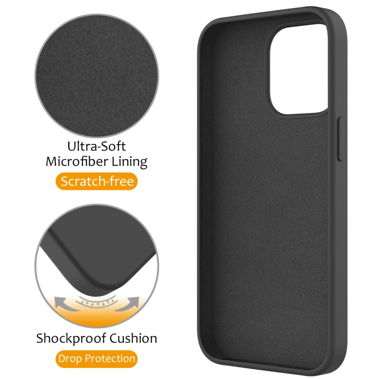 For iPhone 15 Pro Max Liquid Silicone MagSafe Magnetic Phone Case with Ring Holder(Carbon Black) - HoMEdemic™ 