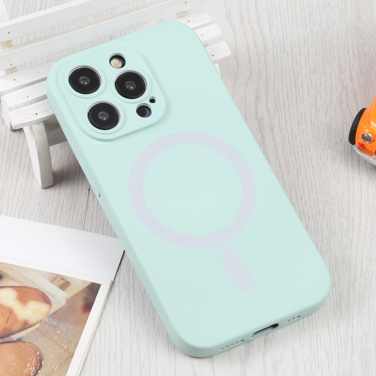 For iPhone 15 Pro Max Liquid Silicone Magsafe Phone Case(Light Cyan) - HoMEdemic™ 