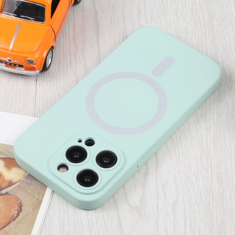 For iPhone 15 Pro Max Liquid Silicone Magsafe Phone Case(Light Cyan) - HoMEdemic™ 