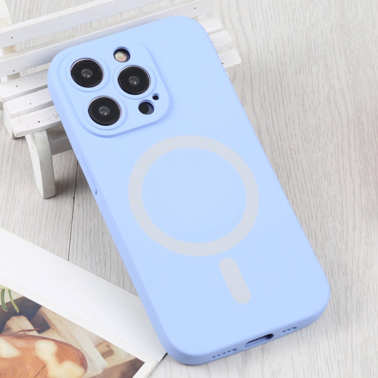 For iPhone 15 Pro Max Liquid Silicone Magsafe Phone Case(Light Purple) - HoMEdemic™ 
