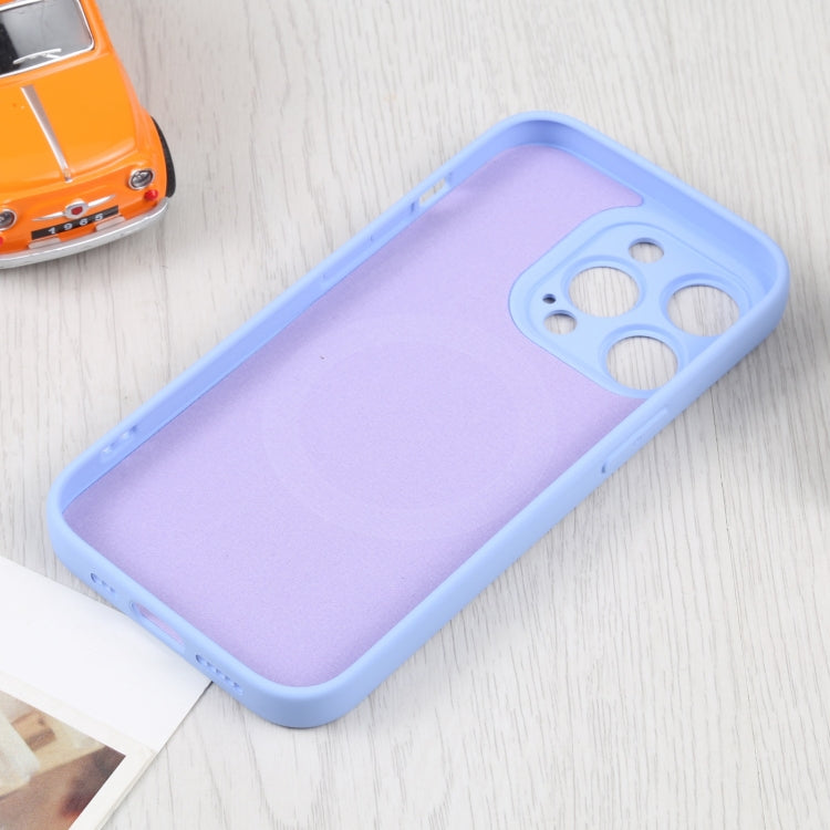 For iPhone 15 Pro Max Liquid Silicone Magsafe Phone Case(Light Purple) - HoMEdemic™ 