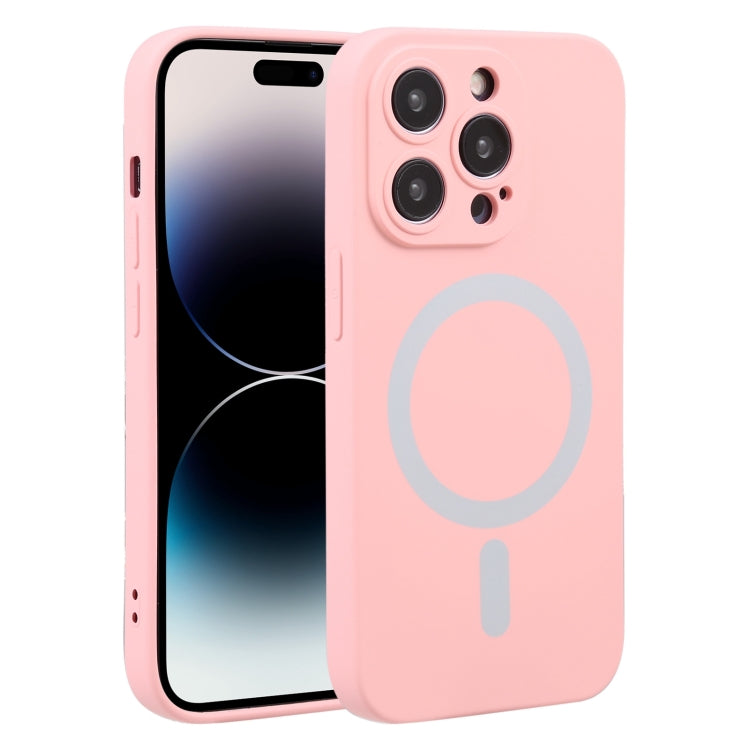 For iPhone 15 Pro Max Liquid Silicone Magsafe Phone Case(Pink) - HoMEdemic™ 