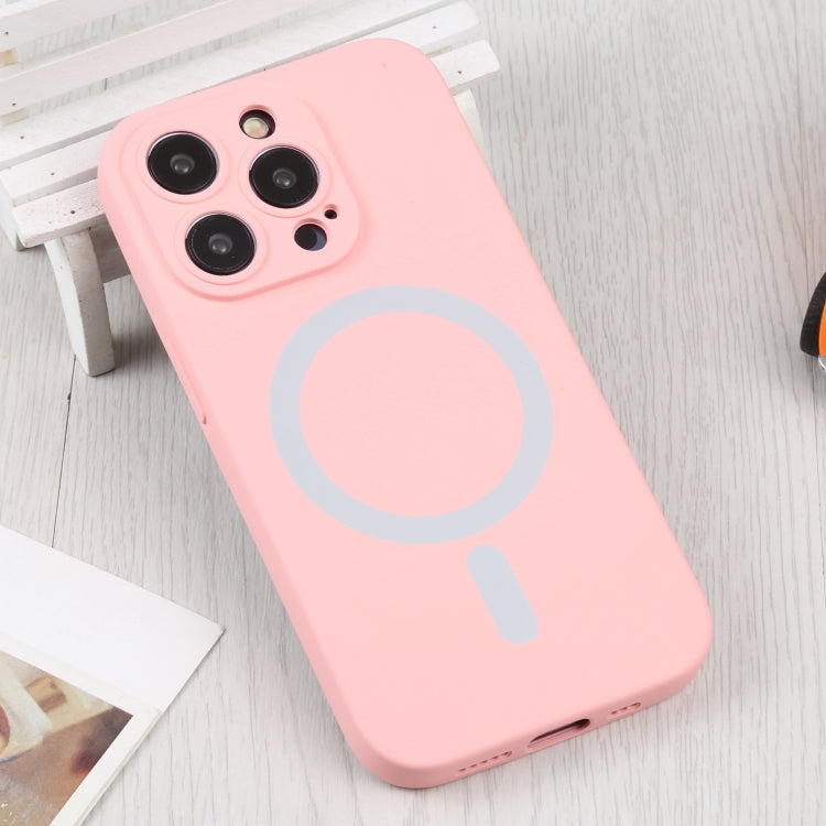 For iPhone 15 Pro Max Liquid Silicone Magsafe Phone Case(Pink) - HoMEdemic™ 