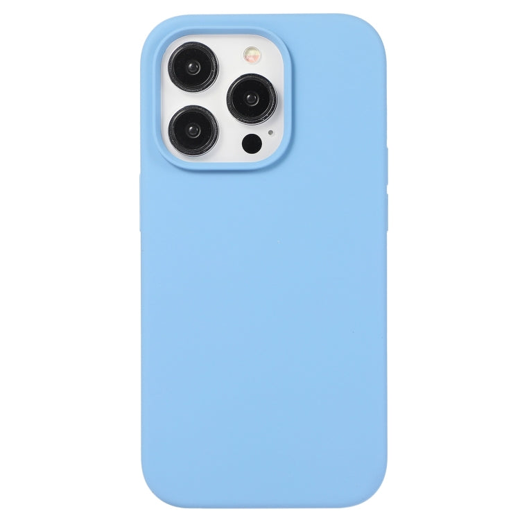 For iPhone 15 Pro Max Liquid Silicone Phone Case(Azure Blue) - HoMEdemic™ 