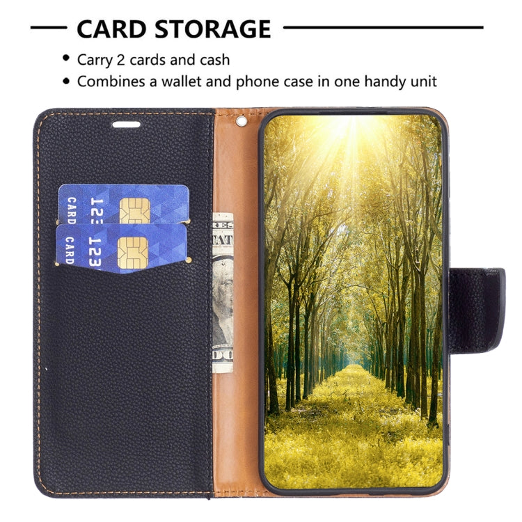 For iPhone 15 Pro Max Litchi Texture Pure Color Flip Leather Phone Case(Black) - HoMEdemic™ 