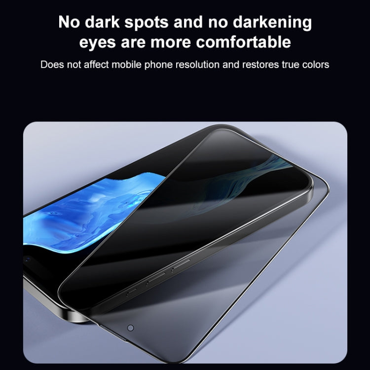 For iPhone 15 Pro Max MOMAX 0.3mm 3D Anti-peep Tempered Glass Film(Black) - HoMEdemic™ 
