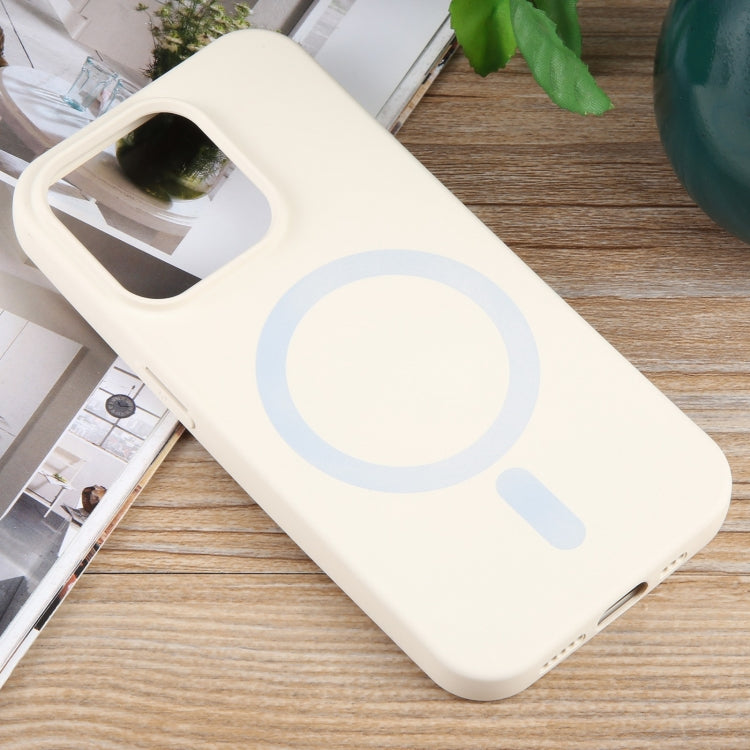 For iPhone 15 Pro Max MagSafe Liquid Silicone Phone Case(White) - HoMEdemic™ 