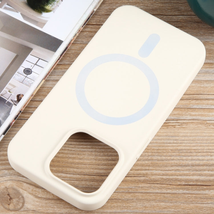 For iPhone 15 Pro Max MagSafe Liquid Silicone Phone Case(White) - HoMEdemic™ 