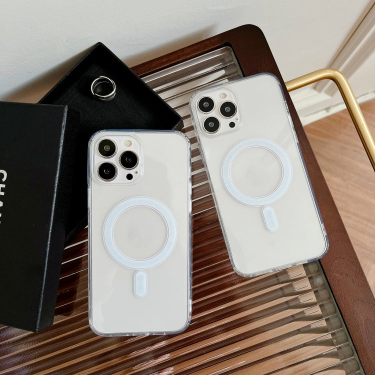 For iPhone 15 Pro Max MagSafe Magnetic Clear Acrylic TPU Phone Case(Transparent) - HoMEdemic™ 