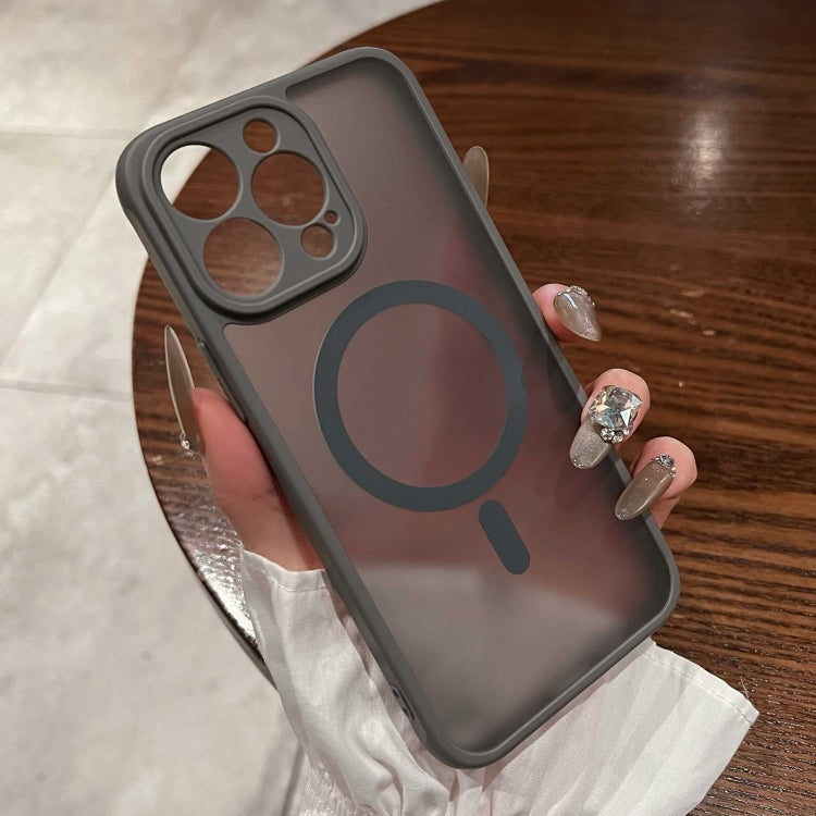 For iPhone 15 Pro Max MagSafe Magnetic TPU Hybrid PC Phone Case(Titanium Gray) - HoMEdemic™ 