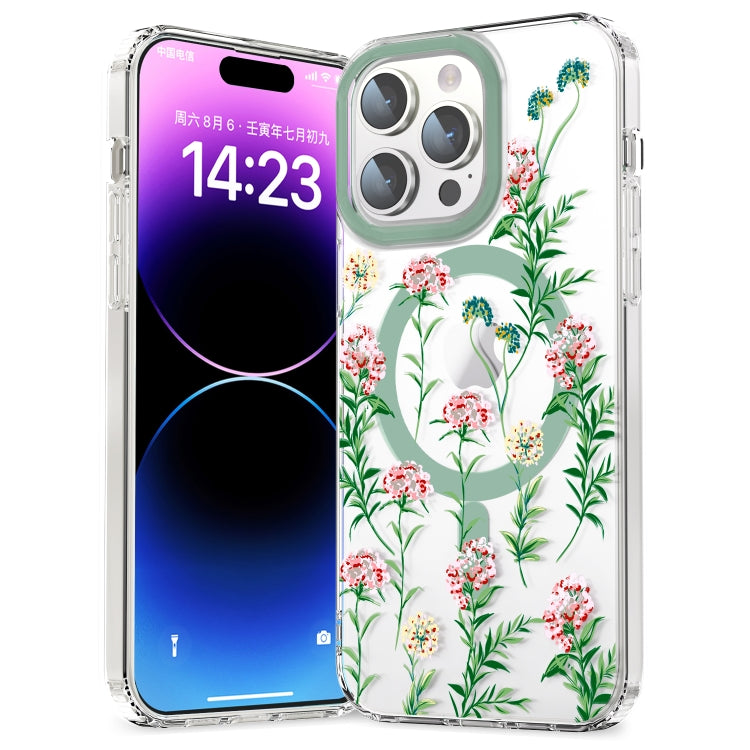 For iPhone 15 Pro Max MagSafe Magnetic TPU Phone Case(Vine Rose) - HoMEdemic™ 