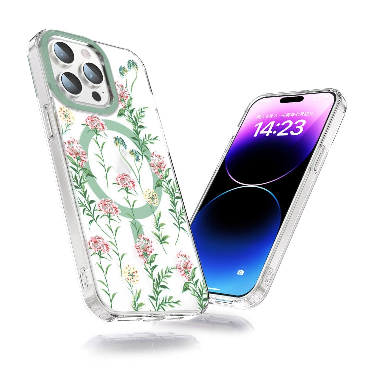 For iPhone 15 Pro Max MagSafe Magnetic TPU Phone Case(Vine Rose) - HoMEdemic™ 