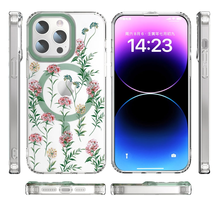 For iPhone 15 Pro Max MagSafe Magnetic TPU Phone Case(Vine Rose) - HoMEdemic™ 