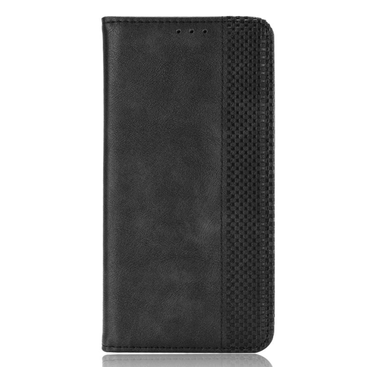 For iPhone 15 Pro Max Magnetic Buckle Retro Texture Leather Phone Case(Black) - HoMEdemic™ 