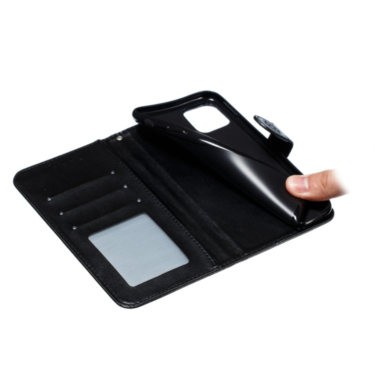 For iPhone 15 Pro Max Mandala Embossing Pattern Horizontal Flip Leather Phone Case(Black) - HoMEdemic™ 