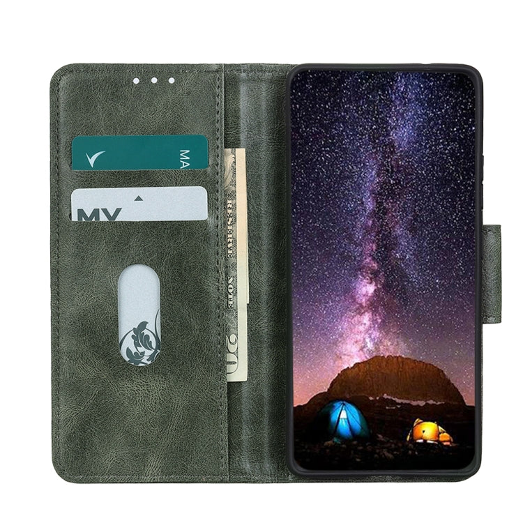 For iPhone 15 Pro Max Mirren Crazy Horse Texture Horizontal Flip Leather Phone Case(Dark Green) - HoMEdemic™ 