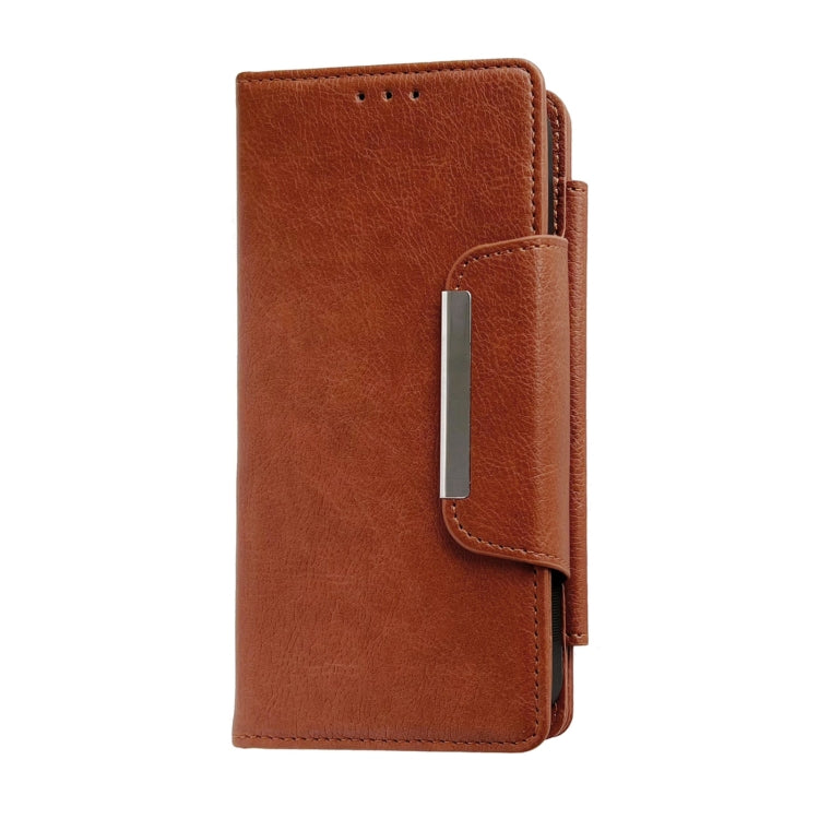 For iPhone 15 Pro Max Multifunctional 7-Cards Wallet Leather Phone Case(Brown) - HoMEdemic™ 