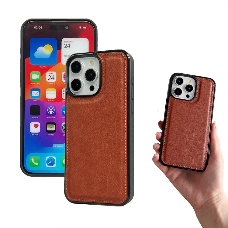 For iPhone 15 Pro Max Multifunctional 7-Cards Wallet Leather Phone Case(Brown) - HoMEdemic™ 
