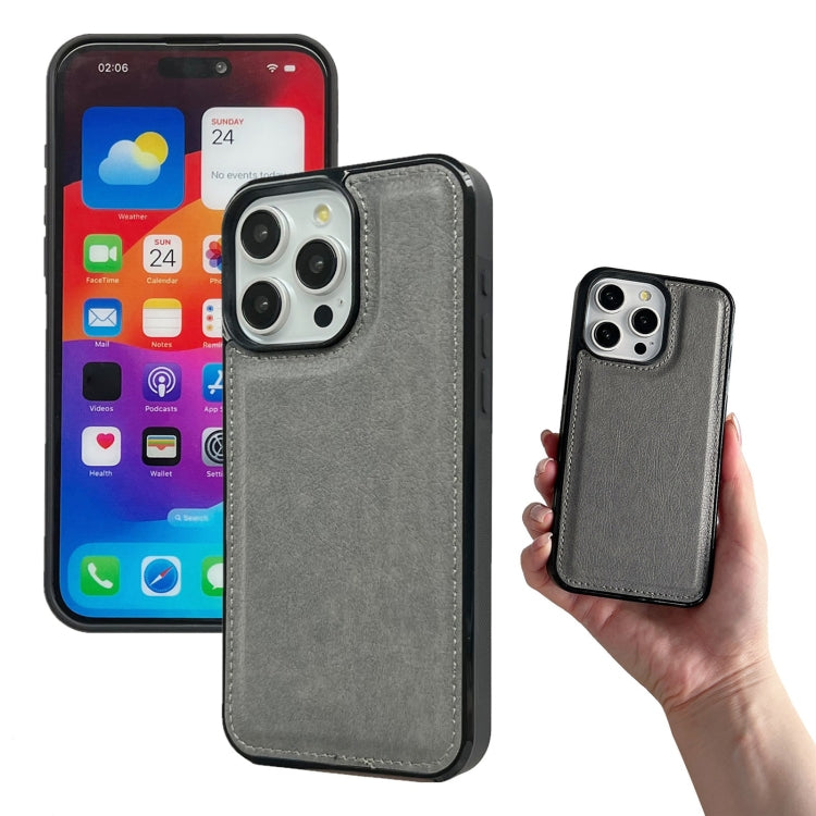 For iPhone 15 Pro Max Multifunctional 7-Cards Wallet Leather Phone Case(Grey) - HoMEdemic™ 