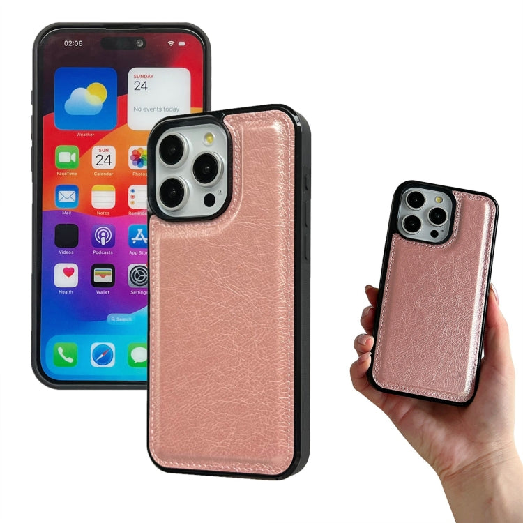 For iPhone 15 Pro Max Multifunctional 7-Cards Wallet Leather Phone Case(Rose Gold) - HoMEdemic™ 