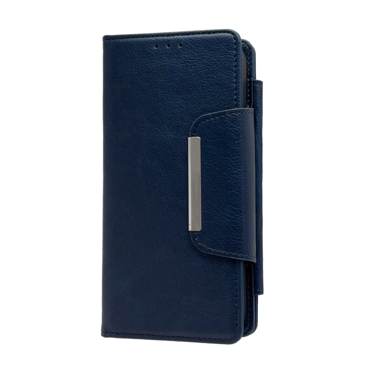 For iPhone 15 Pro Max Multifunctional 7-Cards Wallet Leather Phone Case(Royal Blue) - HoMEdemic™ 