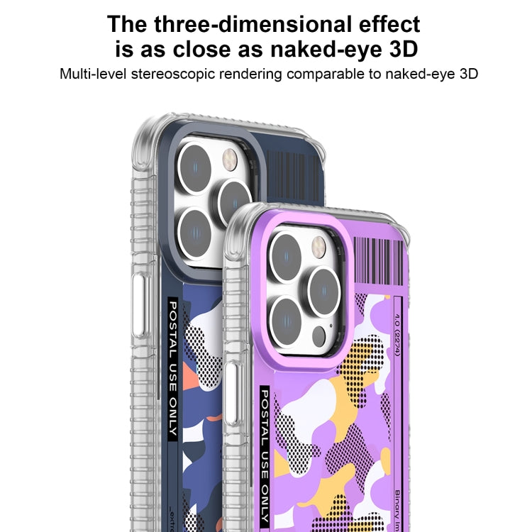 For iPhone 15 Pro Max Mutural Billboard Series Phone Case(Sky Blue) - HoMEdemic™ 