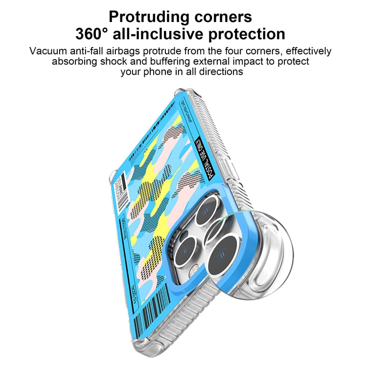 For iPhone 15 Pro Max Mutural Billboard Series Phone Case(Sky Blue) - HoMEdemic™ 