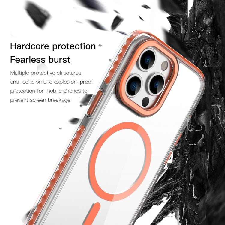For iPhone 15 Pro Max Mutural Cushion Series MagSafe Magnetic Phone Case(Black) - HoMEdemic™ 