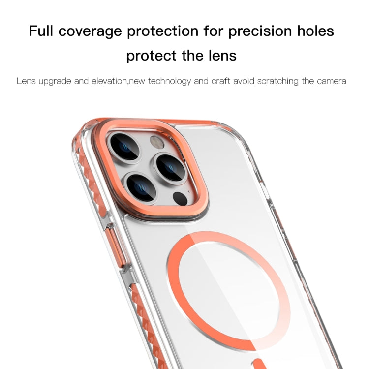 For iPhone 15 Pro Max Mutural Cushion Series MagSafe Magnetic Phone Case(Orange) - HoMEdemic™ 