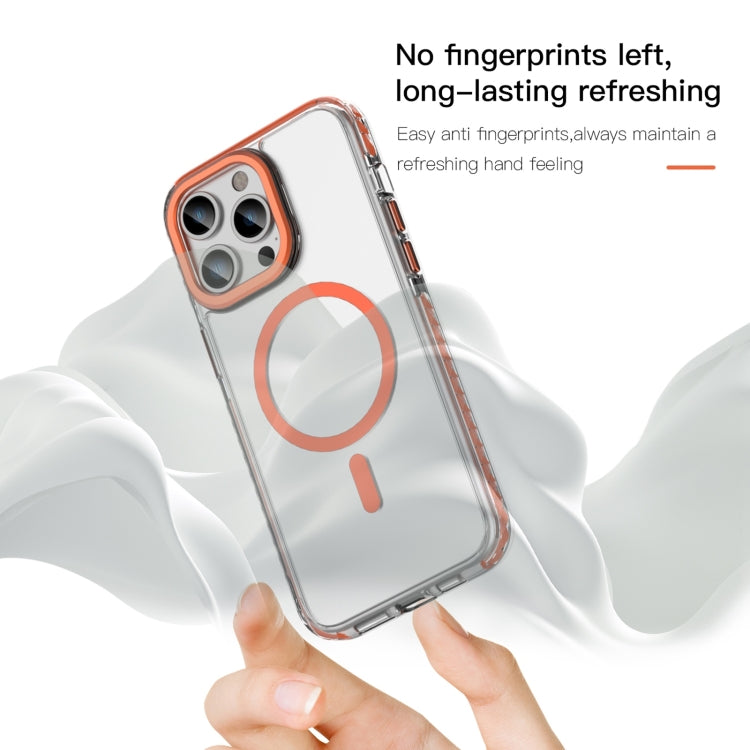 For iPhone 15 Pro Max Mutural Cushion Series MagSafe Magnetic Phone Case(Orange) - HoMEdemic™ 
