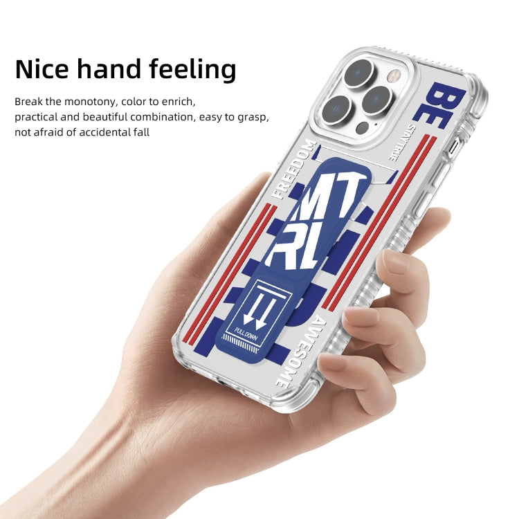 For iPhone 15 Pro Max Mutural Cyber Series TPU Phone Case with IML Stand(Red) - HoMEdemic™ 