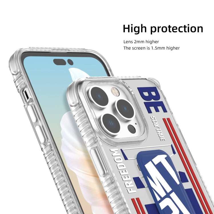 For iPhone 15 Pro Max Mutural Cyber Series TPU Phone Case with IML Stand(Red) - HoMEdemic™ 