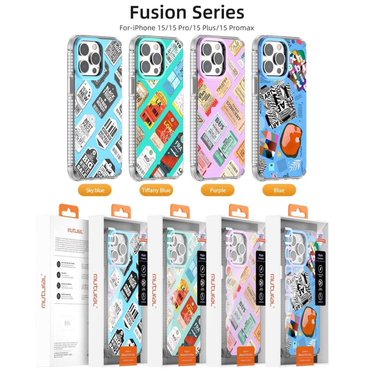 For iPhone 15 Pro Max Mutural Fusion Series Phone Case(Blue) - HoMEdemic™ 