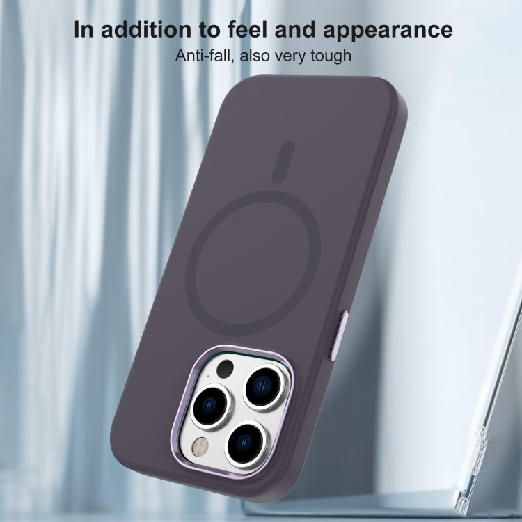 For iPhone 15 Pro Max Mutural Karen Series Liquid Silicone Magsafe Phone Case(Midnight) - HoMEdemic™ 