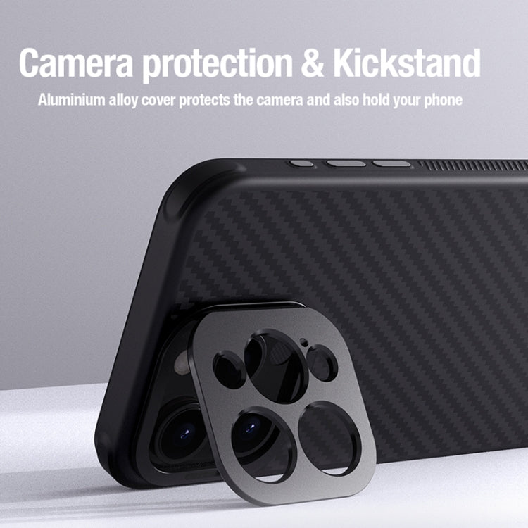 For iPhone 15 Pro Max NILLKIN Aramid Fiber MagSafe Magnetic Phone Case(Black) - HoMEdemic™ 