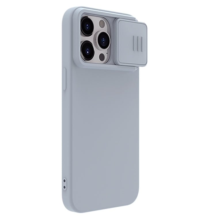 For iPhone 15 Pro Max NILLKIN CamShield MagSafe Liquid Silicone Phone Case(Grey) - HoMEdemic™ 