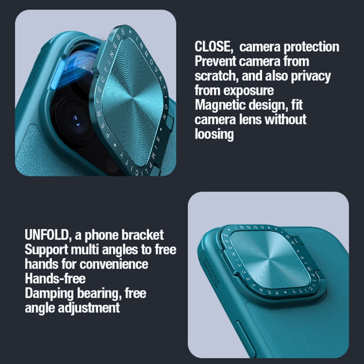 For iPhone 15 Pro Max NILLKIN CamShield Prop Series PC + TPU Phone Case(Blue) - HoMEdemic™ 