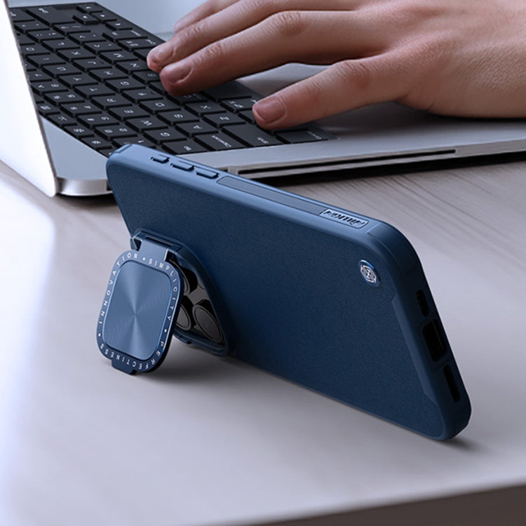 For iPhone 15 Pro Max NILLKIN CamShield Prop Series SagSafe PC + TPU Magnetic Phone Case(Blue) - HoMEdemic™ 